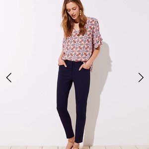 LOFT Essential Skinny Ankle Pant in Julie Fit Navy